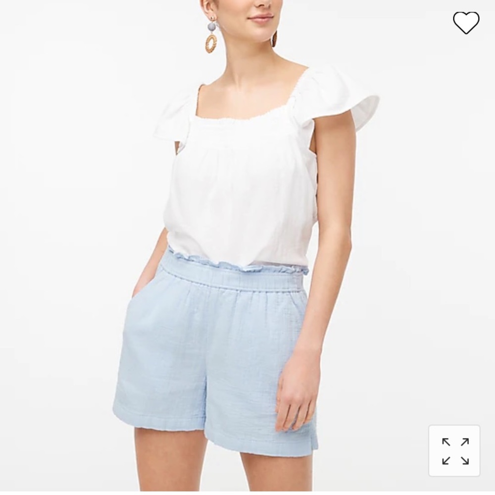 NWT smocked flutter sleeve top